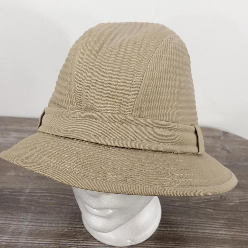 Vintage Country Gentleman Hat Bucket Fitted Mens 7 1/8 Beige Trav'ler Outdoor